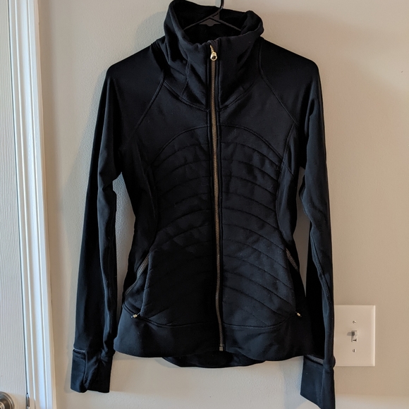 lululemon athletica Jackets & Blazers - Lululemon Black Fleece Out Jacket Size 6